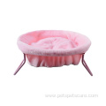 Portable Luxury Comfort plush Pet cat Bed wholesale